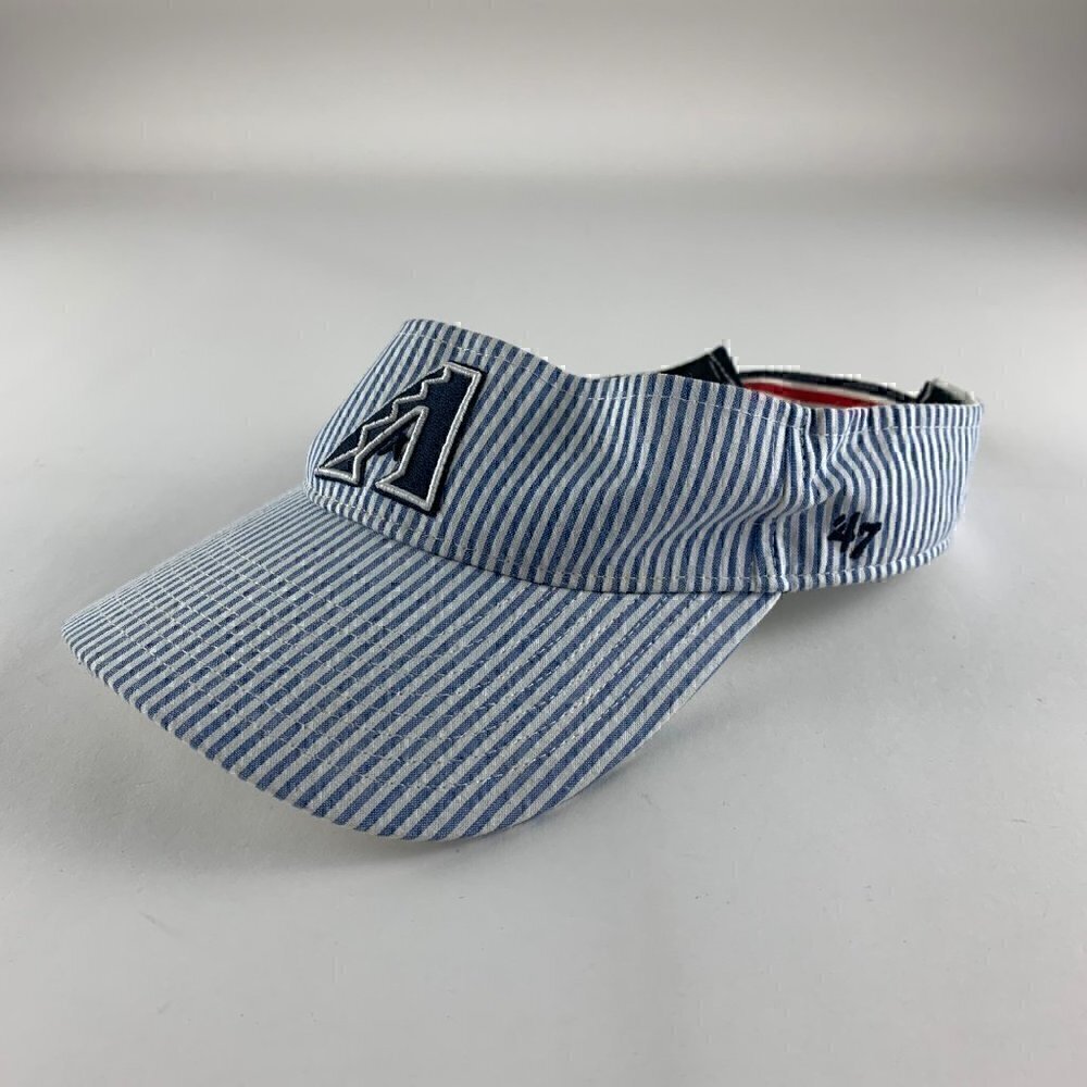 Arizona Diamondbacks MLB Blue White Striped 47 Brand Adjustable Visor